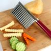 Машина для картофеля фри Нож с волнистым краем Нержавеющая сталь Кухонный гаджет Инструмент для нарезки овощей и фруктов Кухонные аксессуары Французский