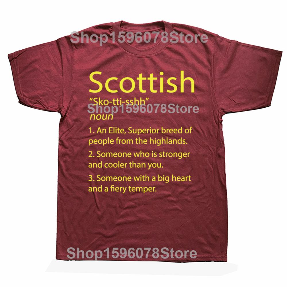 Scottish Definition Funny Scotland Gift Father Dad Papa TShirt Europe Cotton Male Tops Shirt Classic Newest T Shirt Summer