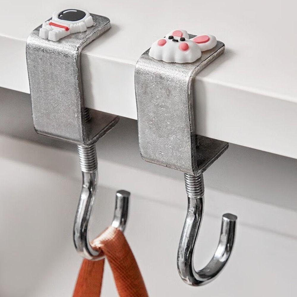 Rotatable Schoolbag Hook Adjustable Backpack Hanger New Table Edge Storage Hook Office