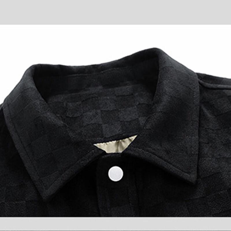 ROMON Men's Checkered Business Casual Jacket