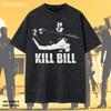 Графическая футболка Kill Bill и детская футболка – Винтажная стираная футболка с изображением самурайского меча из фильма, унисекс уличная одежда