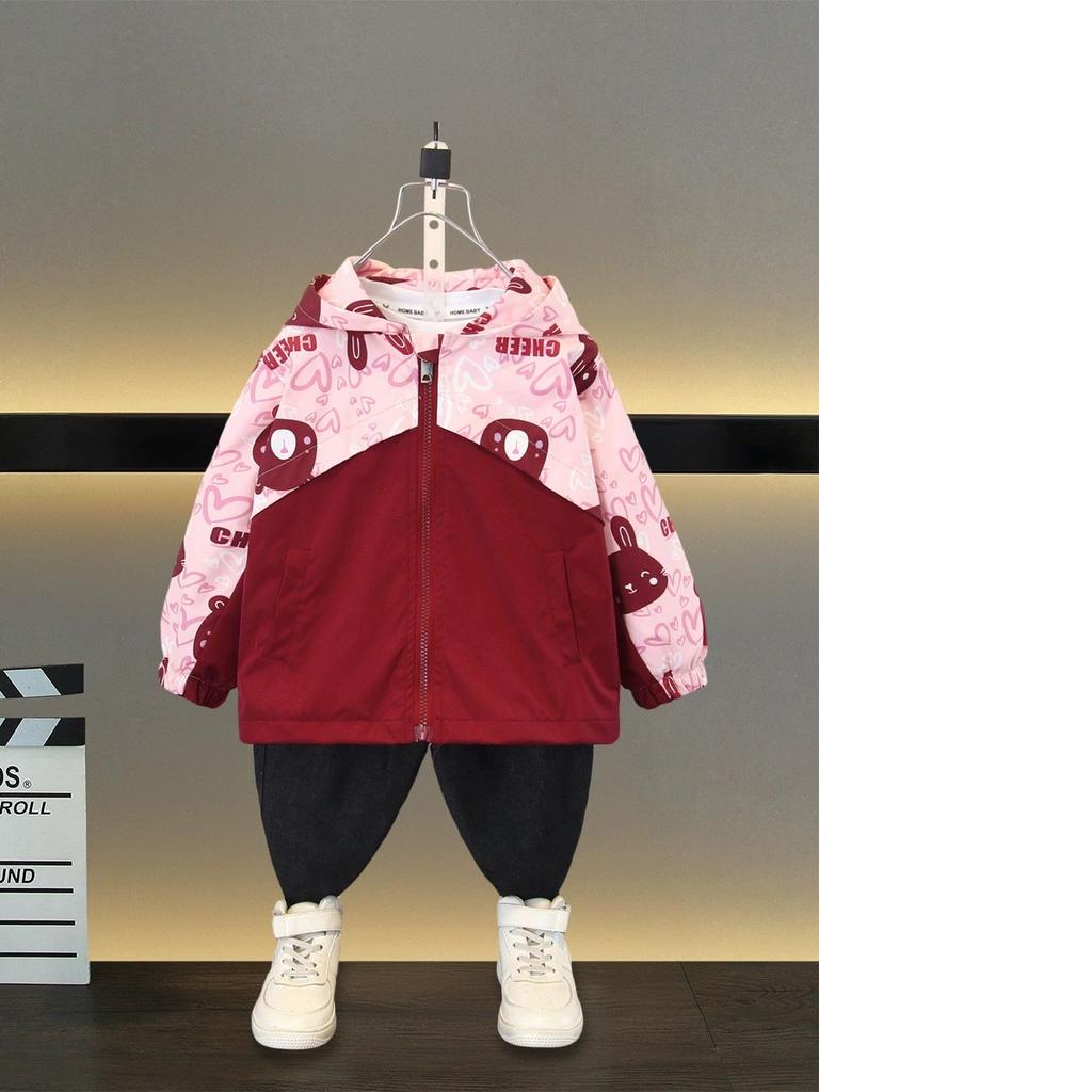 Ветровка в стиле вестерн Свободная повседневная куртка для девочек Детская куртка Куртка весна и осень для мальчиков и девочек