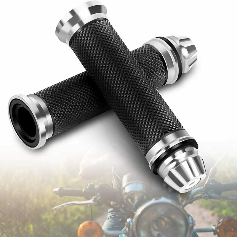 Universal 22mm 24mm Cnc Motorcycle Handlebar Grips, Dirt Bike Motorbike Handle Bar Accessories Parts
