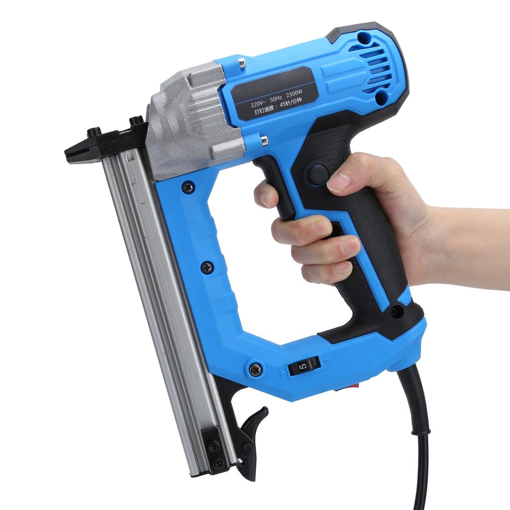 2.3KW Electric Nailer Stapler Straight Nail Staple Guns Woodworking Tool