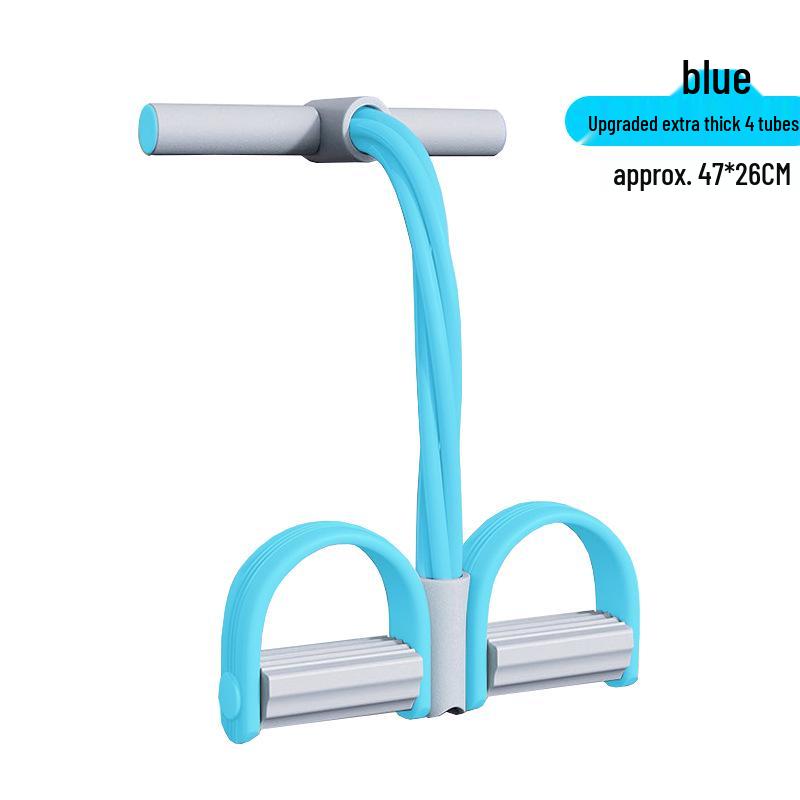 Многофункциональная фитнес-педаль для ног с 6 эспандерами для приседаний, тонизирования живота и упражнений для рук