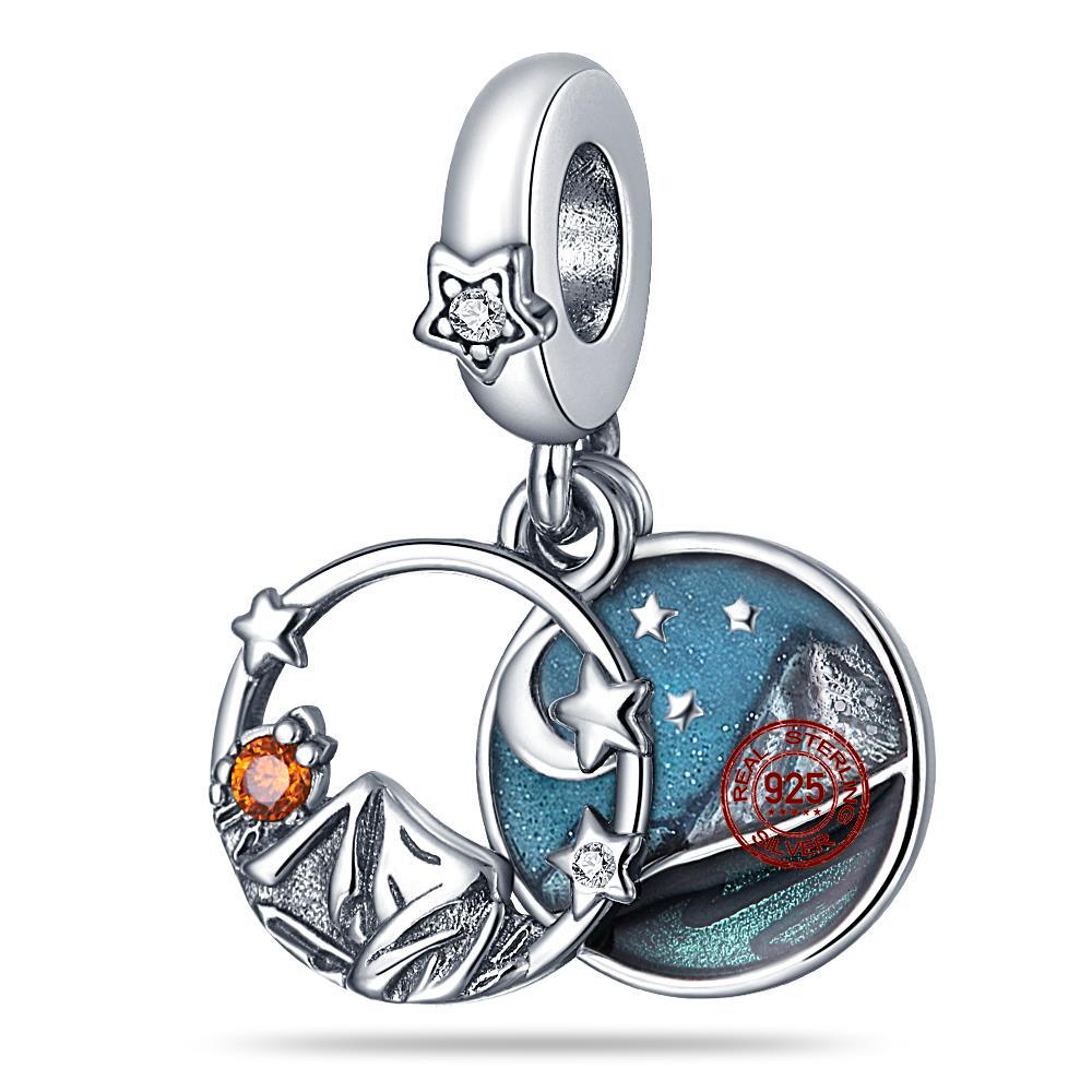 Charms Fit Diy Original Bracelet Real S925 Sterling Silver Beads Luminou Pendants Firefly Ocean Series Dangle Fine Jewelry