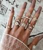 Парные кольца для женщин Anillos Mujer Gold Ring Set Bagues Anillo Bohemian Jewellery Slytherin Accessories Couple Gift Sygnety
