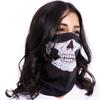 COMFORTIS Skull Face Cover, Airsoft Mask, Motorcycle Mask, Snowboard Mask, Sun Protection, Neck Warmer, Set of 2 (White)