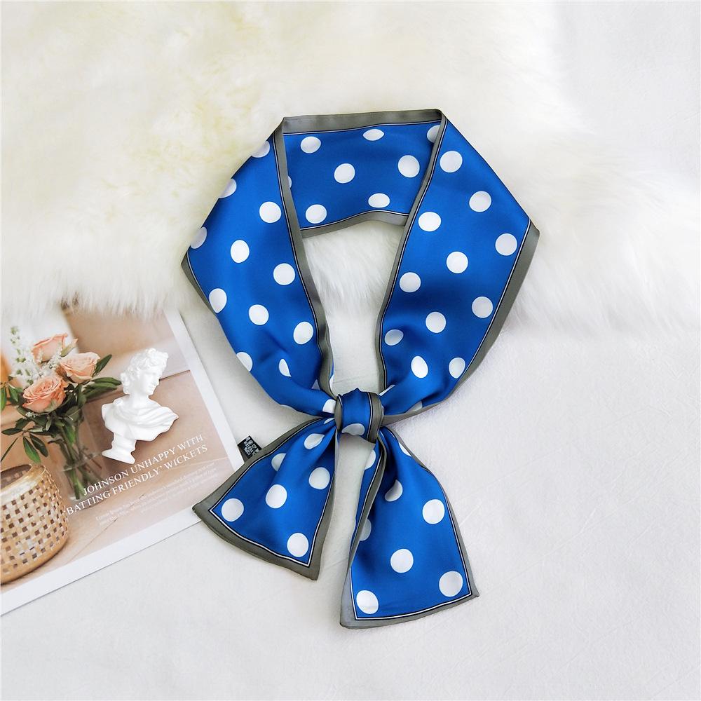 Pingjiao New Style Spring And Autumn Professional Decoration Versatile Small Silk Scarf Women'S Scarf Narrow Long Hair Strap Tie Bag Belt