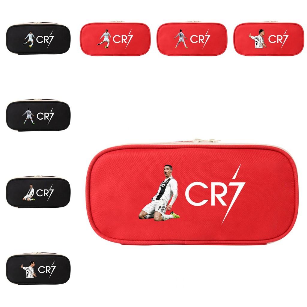 Пенал холщовый Cr7 большой вместимости для студентов, подарок, органайзер для хранения
