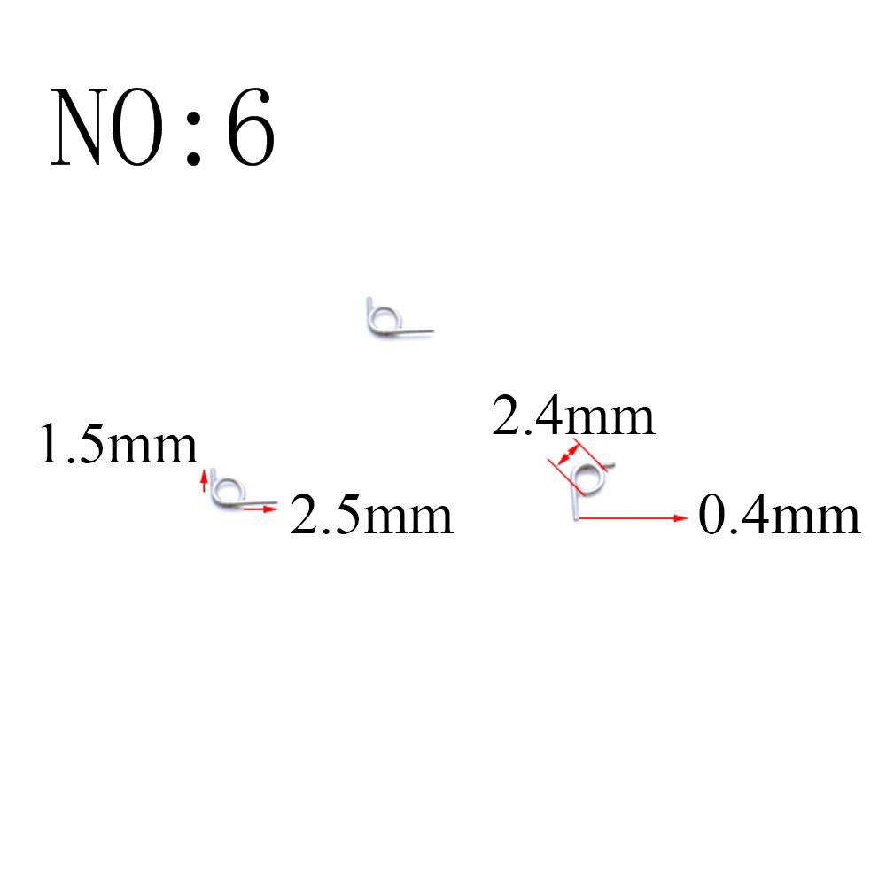 20PCS Wire Diameter 0.3mm Micro Mini 304 Stainless Stee Torsion Spring For Jewelry