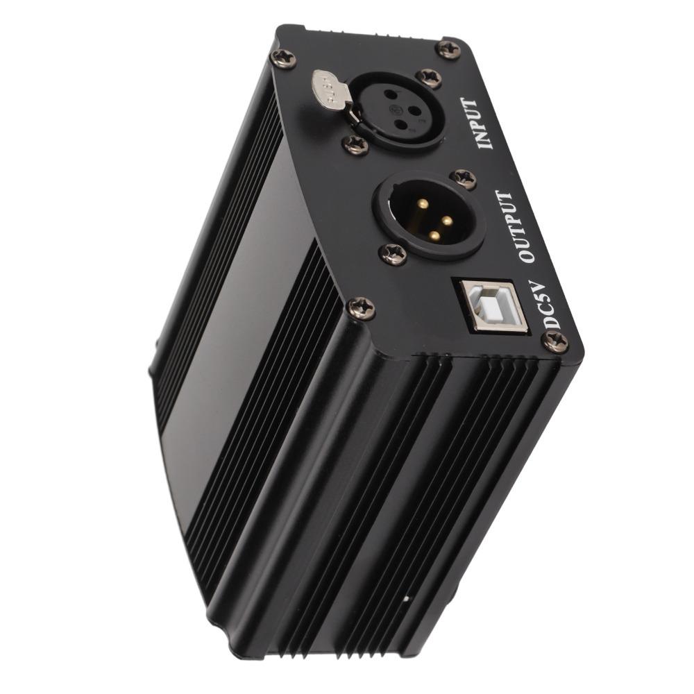 with XLR 3 Pin Cable and USB Cable Condenser Mic Power Supply USB Power Supply  Computer Recording