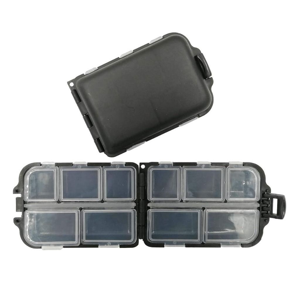 10 Compartments Case Hooks Thickened Lure Baits Storage Box For Storing Swivels Jigs Hooks Sinker