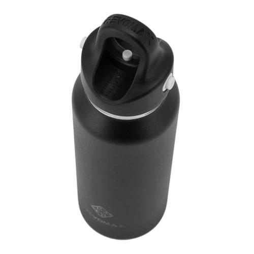 REVOMAX 2 SLIM Water Bottle, 355mL, One-Touch Vacuum Insulated, Keeps Hot or Cold, Suitable for Carbonated Water, DWF-12419S, Onyx Black