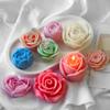7pcs Mini Rose Flower Silicone Candle Mold 3D Succulent Cactus Flower Chocolate Fudge Pastry Baking Mold DIY Candle Soap Crafts
