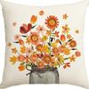 Harvest Autumn New Maple Leaf Pumpkin Pillow Case Home Bedroom Sofa Printed Cushion