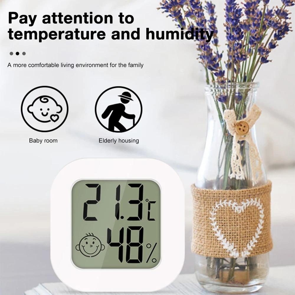2025 Mini LCD Digital Thermometer Hygrometer Indoor Room Electronic Temperature Humidity Meter Sensor Gauge Weather Station for Home