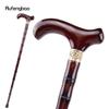 Red Wooden Single Joint Fashion Walking Stick Decorative Cospaly Cane Halloween Mace Crutch Wand Crosier 92cm