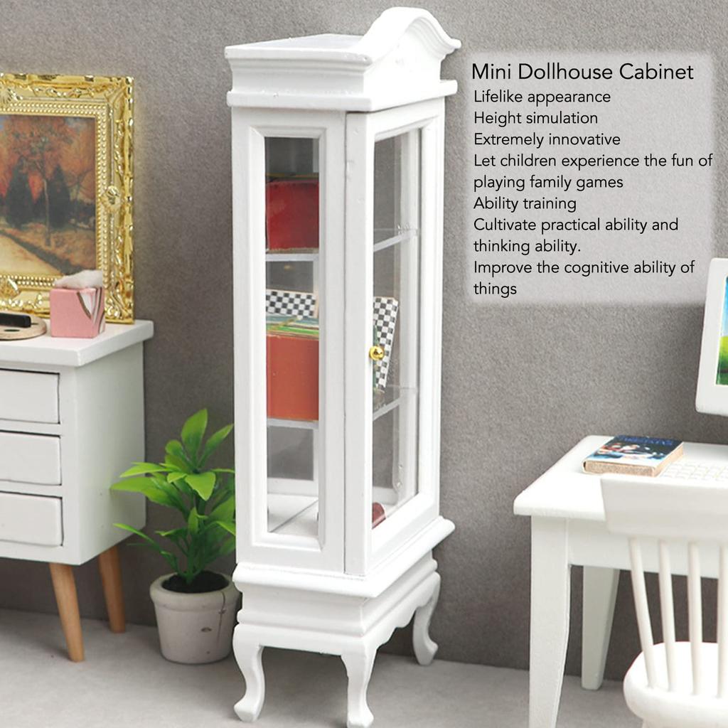 112 Dollhouse Miniature Cabinet Dollhouse Decoration Dollhouse Display Cabinet