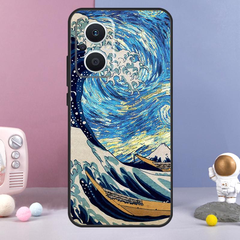 Картины Звездная ночь Ван Гог Чехол Для OPPO Reno 13 F 11F 12F 14F 10 11 12 14 Pro 7 8 Lite Чехол OPPO Find X6 X5 X8 X9 Pro
