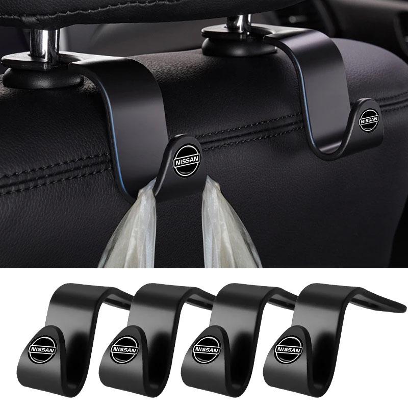 ARP5 2/4Pcs Car Interior Seat Back Stowing Tidying Hook Car Accessories For Nissan Qashqai j11 j10 Juke X Trail t32 Tiida Leaf Versa