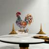 2D Плоская Статуэтка Животного Орнамент Креативные Миниатюры Фигурка Скульптура Петух Орнамент Гостиная