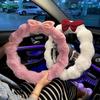 Soft Plush Winter Steering Wheel Cover with Bowknot