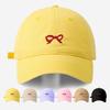 Candy Color Small Butterfly Embroidered Baseball Cap Summer Women's New Cap Showing Face Small Men's and Women's Hats