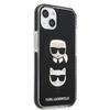 Etui do iPhone 13 mini Karl Lagerfeld Karl&Choupette Head Czarne