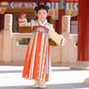 Зимний Hanfu для девочек 2025: Бархатное платье принцессы - Древнекитайский стиль для осени и зимы