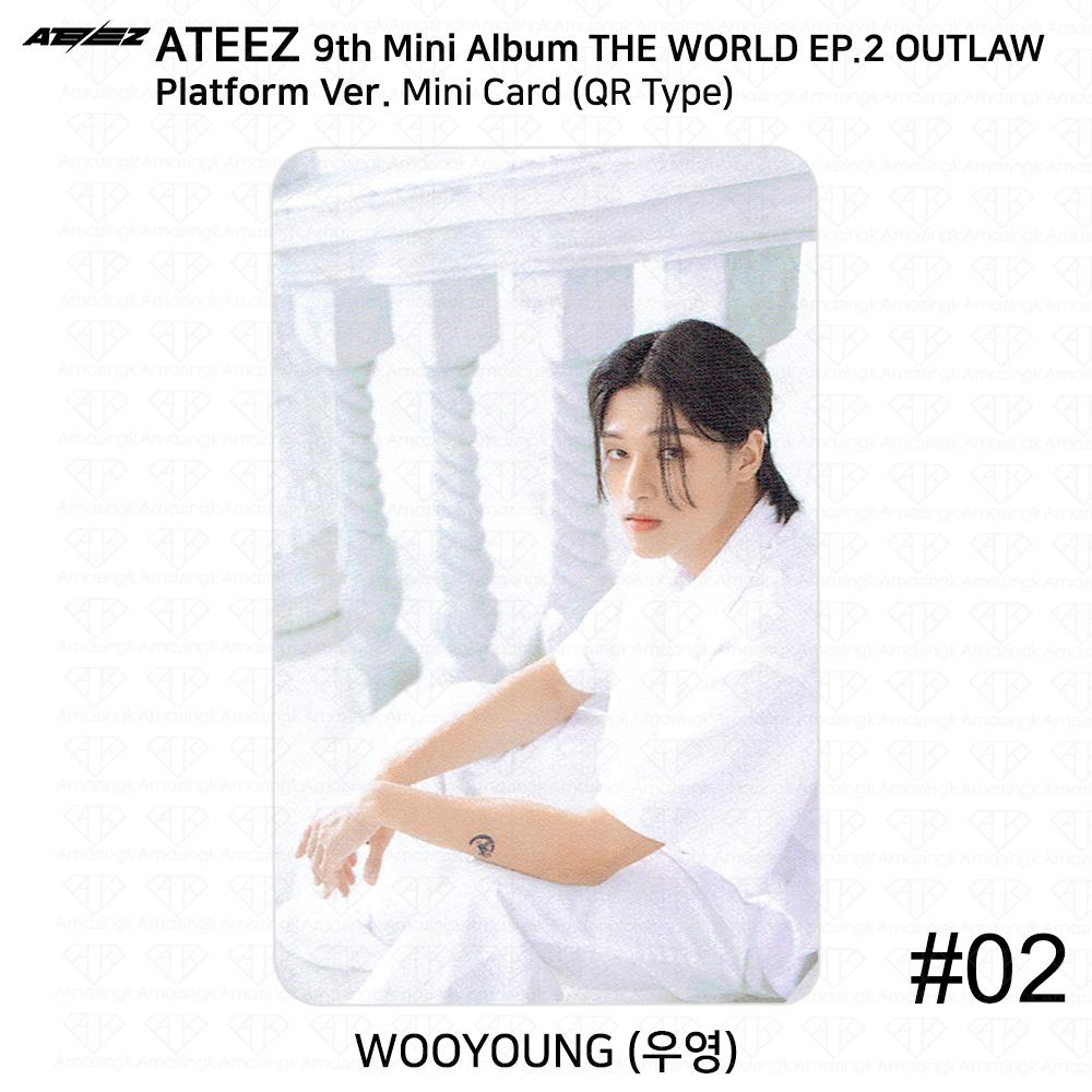 ATEEZ 9-й мини-альбом THE WORLD EP.2 OUTLAW Platform Ver QR Фотокарточка Изображение карты