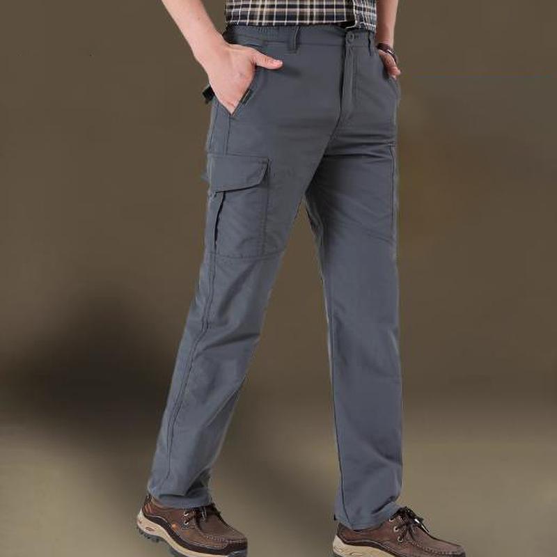 Мужские зимние повседневные брюки карго для работы на открытом воздухе, водонепроницаемые брюки с флисовой подкладкой, эластичные, для пеших прогулок, путешествий, рабочая одежда