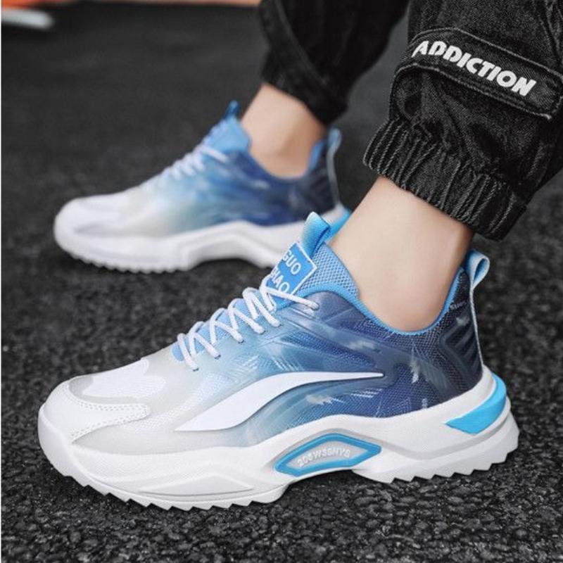 Fashion Men Sneakers Platform Lace Up Mesh Breathable Casual Shoes Outdoor Hiking Running Sports Shoes for Men Zapatillas Hombre