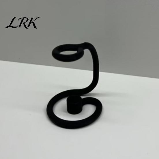 Художественный держатель для ручек, напечатанный на 3D-принтере, с устойчивым основанием, Настольная цельная скульптура-декор, Минималистичное искусство для дома и офиса, Нежный изогнутый