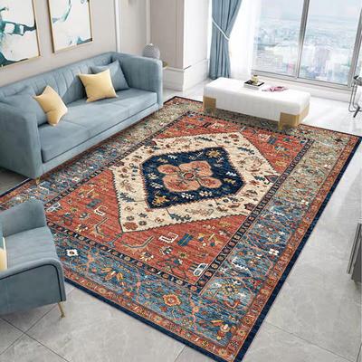 Winter Home Turkish Ethnic Style Carpet Persian American Retro Living Room Sofa Coffee Table Carpet Home Bedroom Bedside Floor Mat