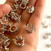 36Pcs Mini Vintage Alloy Crown Figurines - DIY Decor Ornaments | For Architectural Models, Home Decor, Handicrafts, ZSY