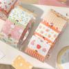 Kawaii Sparkling Sand Floral Label Sticker Tape Creative Collage Handmade Journal DIY Diary Album Scrapbook Aesthetic Stickers
