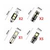 UniversalLED T10 5050 автомобильная лампочка для салона, багажника, номерного знака, комплект белых светодиодных ламп для E60 E90 Golf 4 7