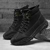 2025 осень и зима новые высокие ботинки Мартин мужские ретро большого размера рабочие ботинки модные носки голенище уличные походные ботинки