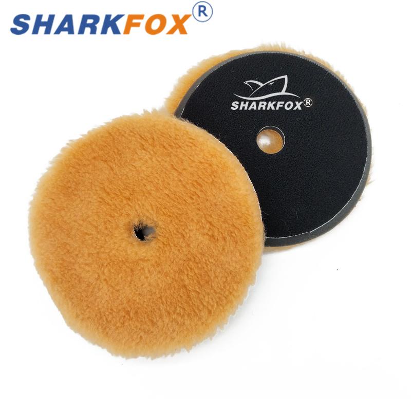 Sharkfox 5"/6" Шерстяная полировальная насадка Высокой плотности Овечья шерсть Полировочный баф для шлифовки Автомобильный полировщик Полировка Нанесение воска
