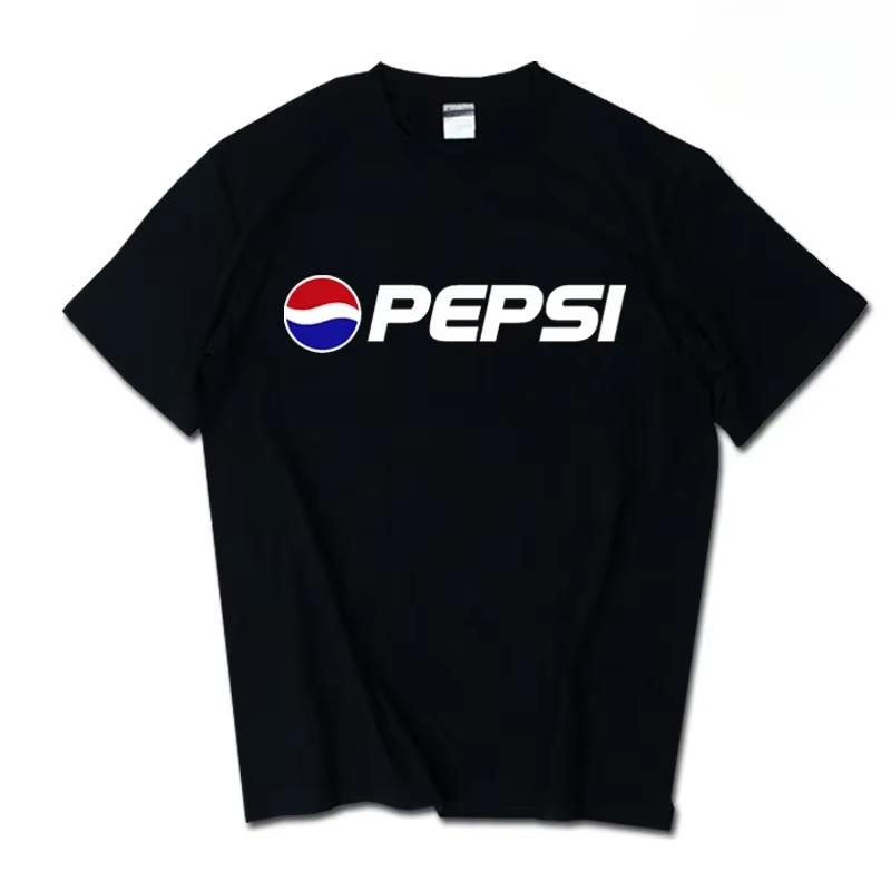 Лето 2026 Новая Модная Бренд INS Pepsi Cola Совместный Футболка Sprite CocaCola Унисекс и Женский Парный Короткий Рукав
