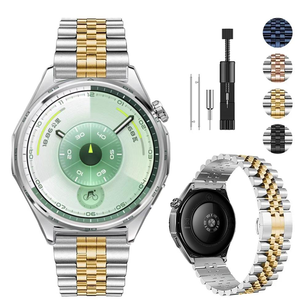 Металлический ремешок 22 мм для Huawei Watch GT6 Pro GT5 Pro 46 мм Браслет из нержавеющей стали Ремешок для часов Huawei Watch 5/4/GT6/5/4 GT3 Pro 46 мм