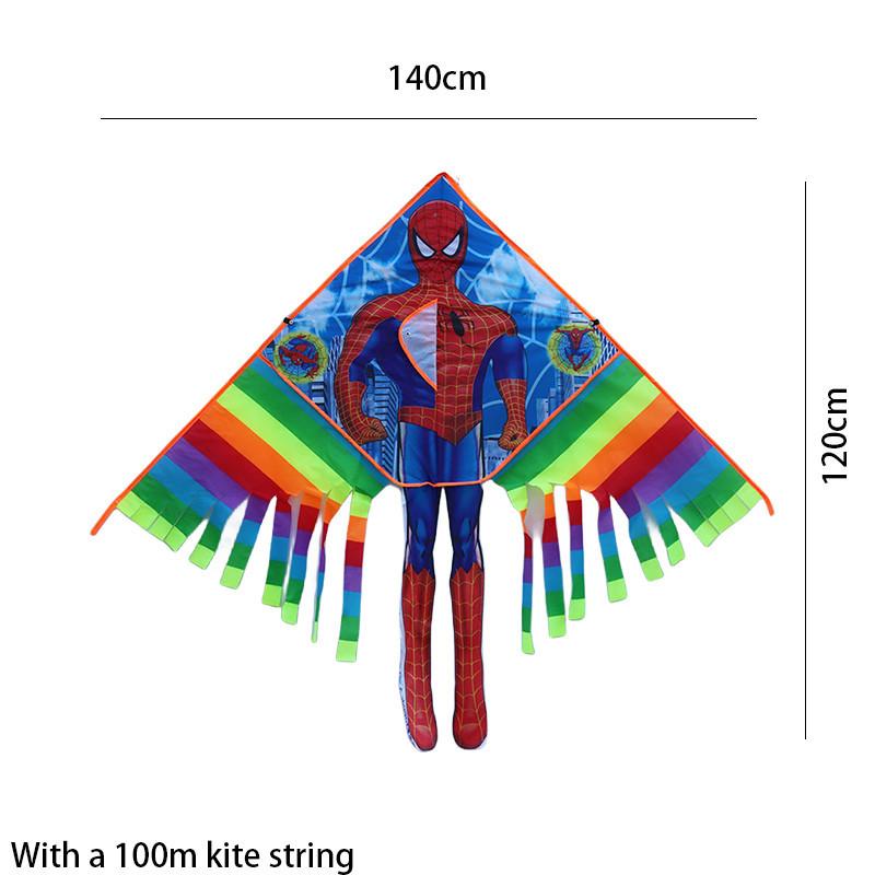 High-quality Grid Fabric Mechanical Assembly Rainbow Kite For Adults And Children
