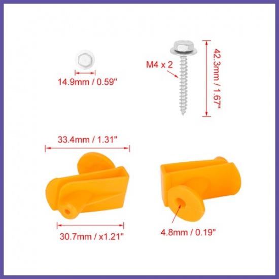 Plastic Undertray Mounting Clips fit for Smart fit for two 08-14