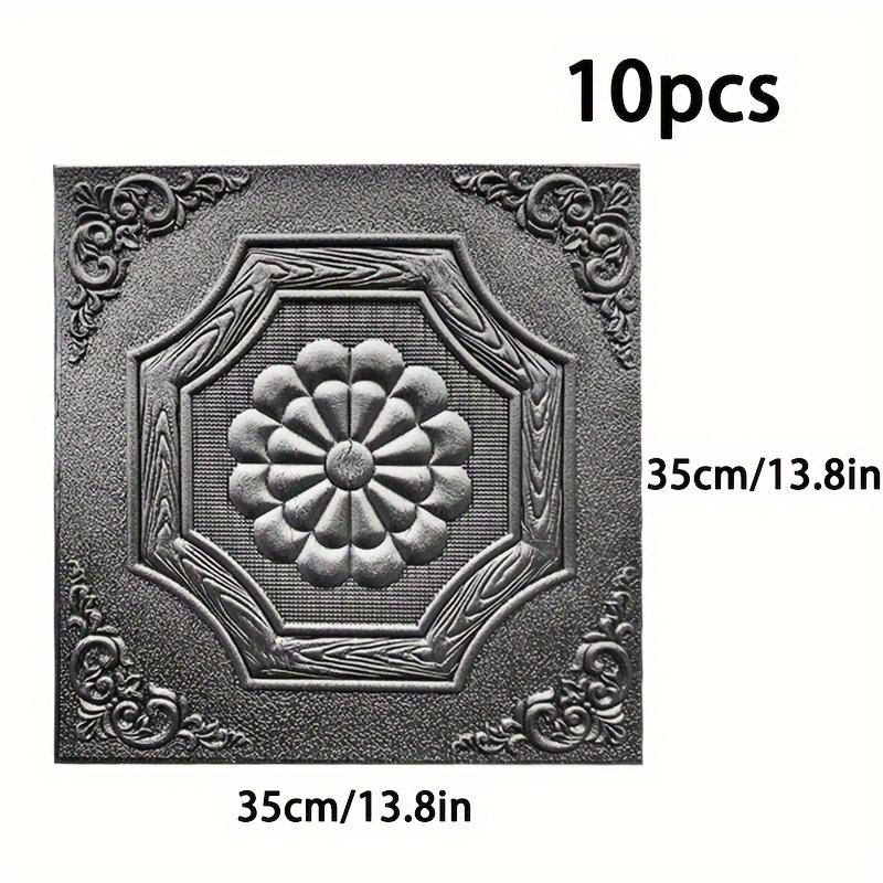 3D белые настенные панели в европейском стиле 10/20 шт. самоклеящиеся наклейки для предотвращения столкновений толщиной 0,2 дюйма современный дизайн стены дома обновление144