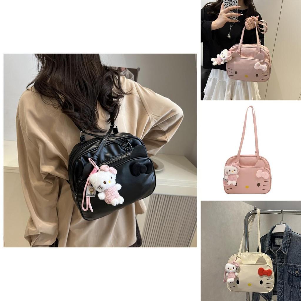 Hello Kitty Pu Shoulder Bag With Printed Design For Casual Street Style