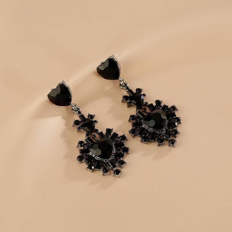 Серьги с геометрическими кисточками и цирконами, серебряная игла: Роскошные Высококачественные Модные Серьги для Женщин