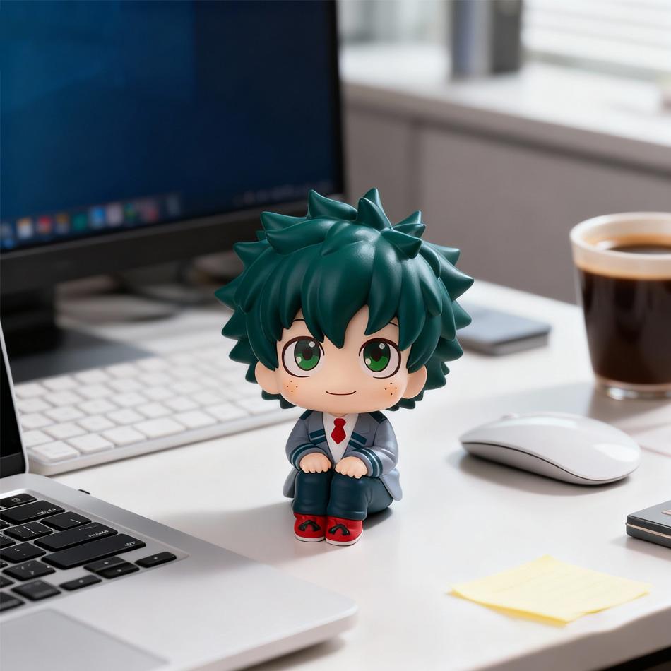 Chibi Super Cute Academy Izuku Midoriya / Katsuki Bakugo / So Todoroki PVC Figurine, Collectible Toy Series Model