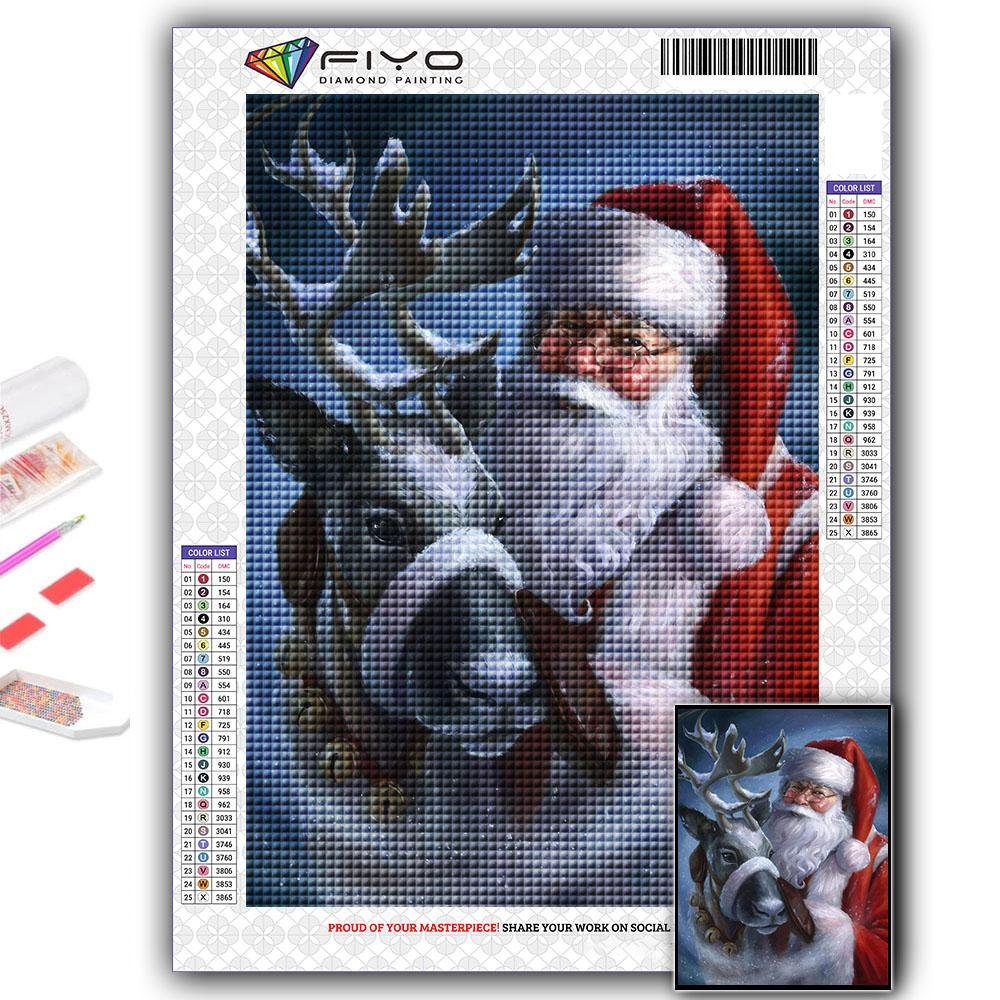 5D DIY Алмазная картина вышивка крестиком Рождественская елка Санта-Снеговик Алмазная вышивка Мозаика Настенное украшение дома