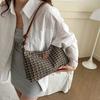 Stylish Retro Plaid Large Capacity Tote Bag For Women 2024 New Korean Trend